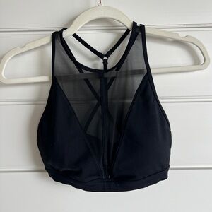 Alo Black Sports Bra XS Like-New Cross Back Design